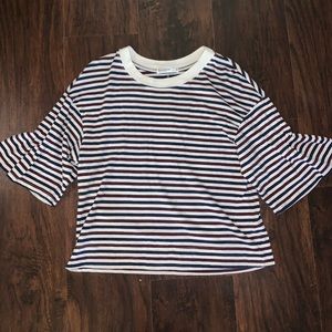 Stateside Anthropologie Red White Blue Stripe Top